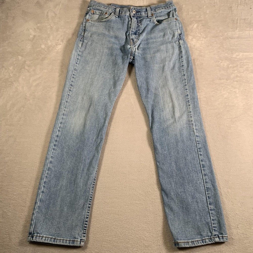 Levis 511 Jeans Mens 30x30 Blue Denim Slim Fit Stretch‎ Tapered Leg Mid Rise
